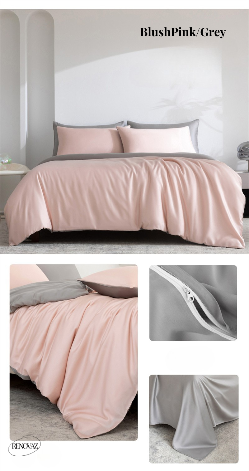 Luxe Zijden Zachte Beddengoed Set – Ademend, Duurzaam & Stijlvol